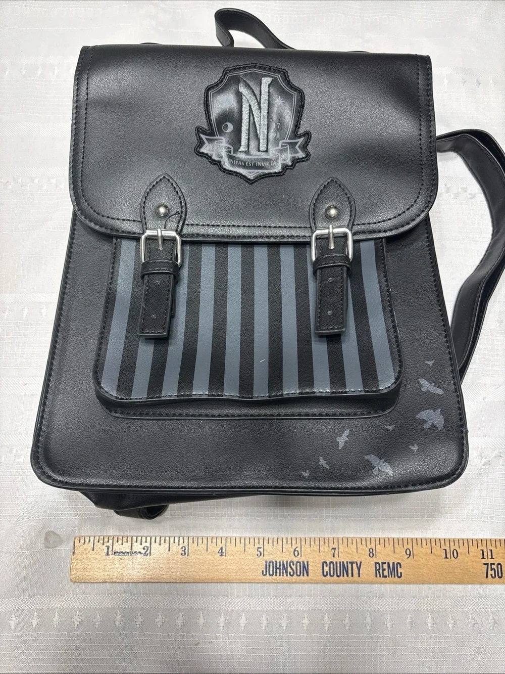Wednesday Addams Nevermore Academy Blackfront Hot topic  Backpack Bag